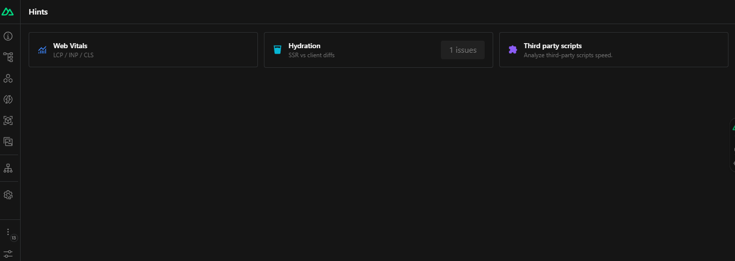 hints devtools homepage screenshot